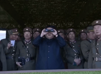 North Koreas Kim Jong-un oversees live-fire drills in Wonsan