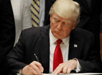 What has Trump done in his first 100 days as president?