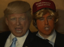 Hilarious Donald Trump impersonators play to win at comedy club