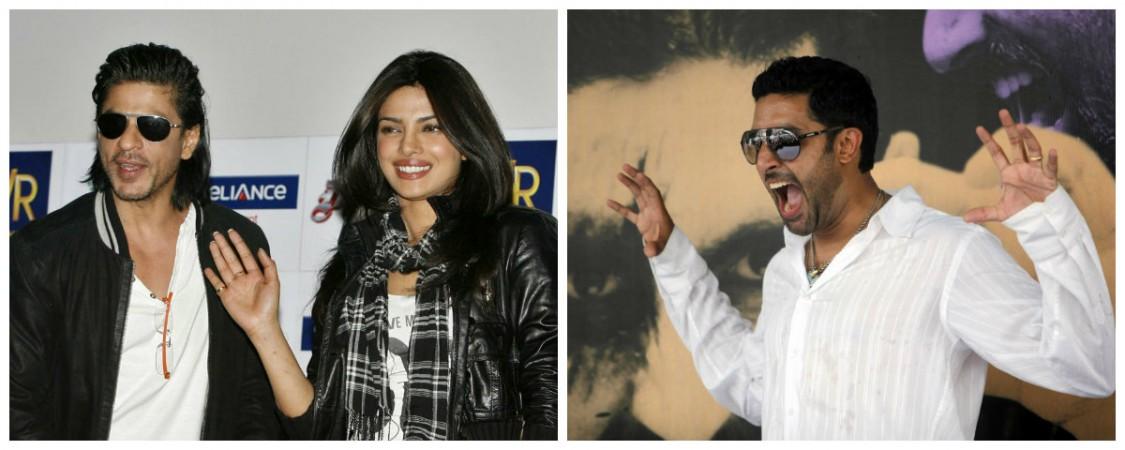 Shah Rukh Khan, Priyanka Chopra and Abhishek Bachchan Shah Rukh Khan, Priyanka Chopra and Abhishek Bachchan