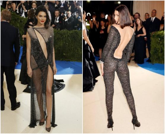 Bella Hadid and Kendall Jenner ditch their knickers as they pose