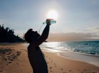 Man drinking water