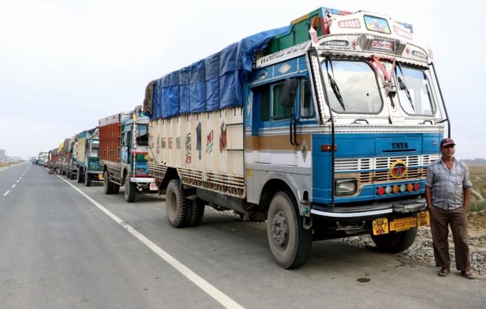 Trucks on the Jammu-Srinagar Highway at Pampore in Jammu and Kashmir's Pulwama district on Aug 8, 2016 (representational image). Fortigo Network raises $10 million, 4tigo network, fortigo network investors, nandan nilekani invests in fortigo network