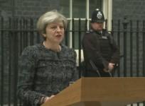 Theresa May accuses EU politicians of meddling in UK election