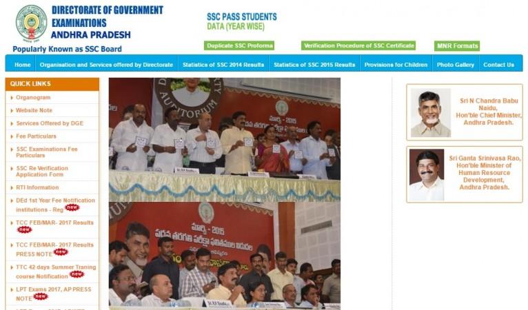 In picture: APBSE official website. APBSE official website