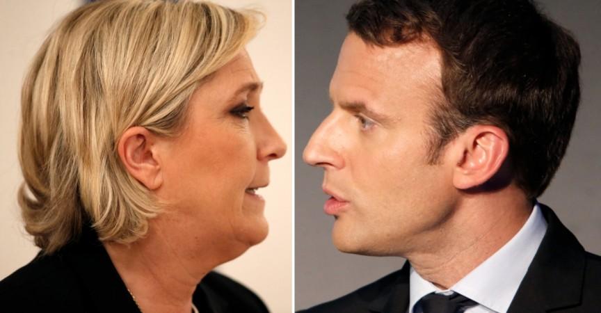 Marine Le Pen and Emmanuel Macron Marine Le Pen and Emmanuel Macron