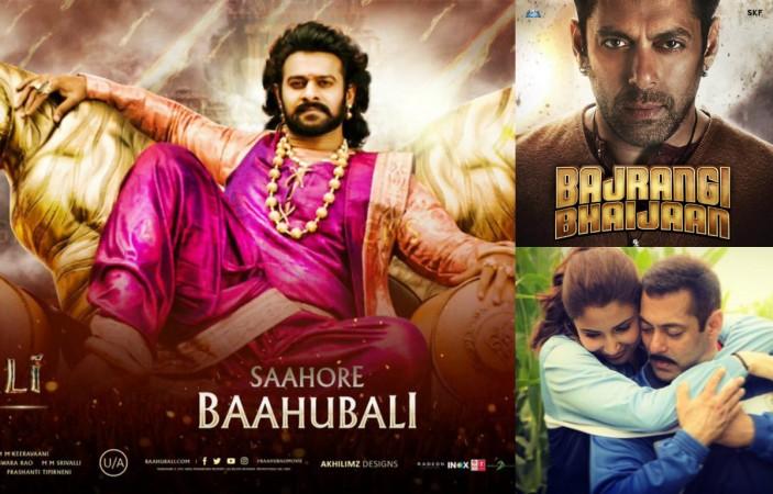 Baahubali 2 beats Sultan and Bajrangi Bhaijaan's lifetime record Baahubali 2, Sultan, Bajrangi Bhaijaan