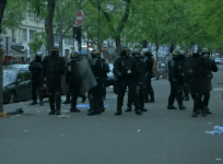 Protesters take to French streets after Emmanuel Macron victory