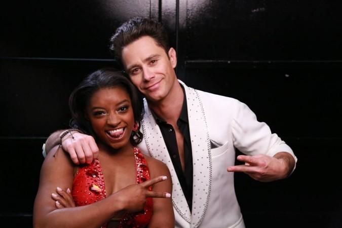 Simone Biles and Sasha Farber Simone Biles