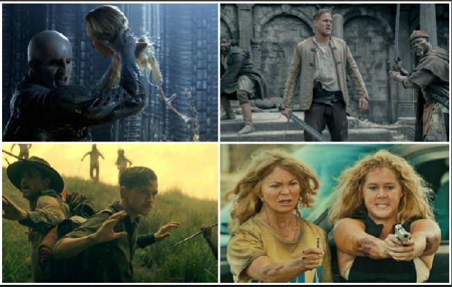 Alien: Covenant, King Arthur: Legend of the Sword, The Lost City Of Z and Snatched Alien: Covenant, King Arthur: Legend of the Sword, The Lost City Of Z and Snatched