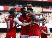 Monreal, Welbeck, Gibbs, Xhaka, Arsenal