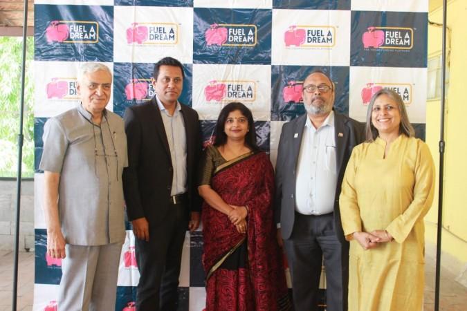 People associated with the initiative (left to right): O P Khanna, chairman and trustee of Needy Heart Foundation; Ranganath Thota, founder and CEO of FuelADream.com; Manju Balasubramanyam, principal of DPS North;Pradeep Visvanathan, president of Rotary Bangalore Indiranagar and Mini Khanna of Needy Heart Foundation. fueladream, dps, big hearts, dps north, dps big hearts, needy heart foundation, dps north students, heart surgery in india, crowdfunding