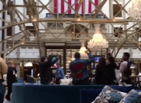 Activists sound Climate Alarm inside Trump Hotel to kick off protest