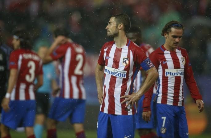 Gabi and Antoine Griezmann look disappointed after suffering another exit to Real Madrid, May 10, 2017 Gabi, Antoine Griezmann, Atletico Madrid, Real Madrid, Champions League
