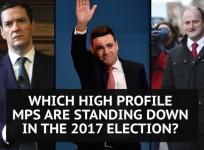 Which high profile MPs are standing down in the 2017 election?