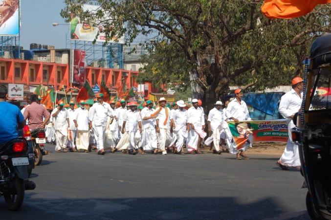 A rally by the BJP in Kerala (Representational Image) A rally by the BJP in Kerala