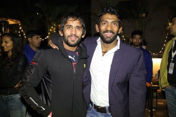 Bajrang Punia and Yogeshwar Dutt bajrang punia, wrestling