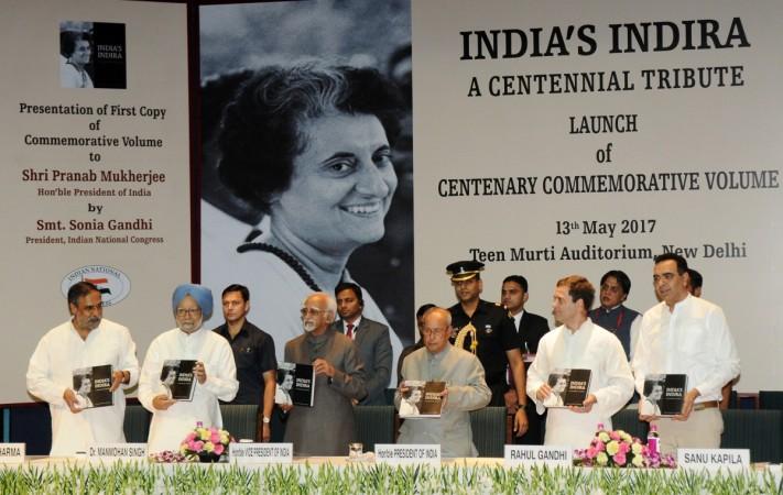 In picture: President Pranab Mukherjee receives the first copy of the commemorative volume President Pranab Mukherjee