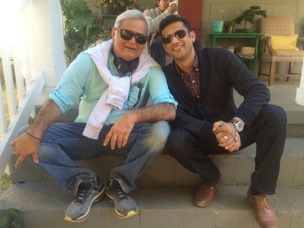 Hansal Mehta and Sohum Shah on sets of Simran Hansal Mehta and Sohum Shah on sets of Simran