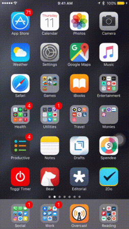 iPhone hidden gestures for flash intensity