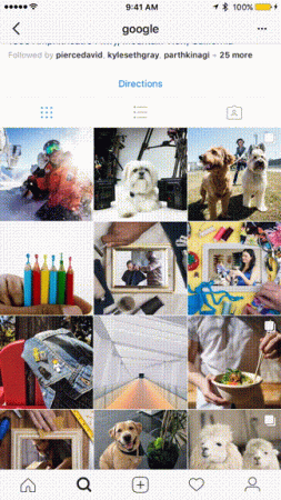 Instagram 3D Touch gesture