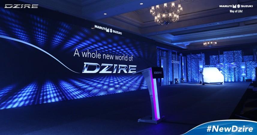 The stage is set for the arrival of the new Dzire. New Dzire, 2017 Maruti Suzuki Dzire