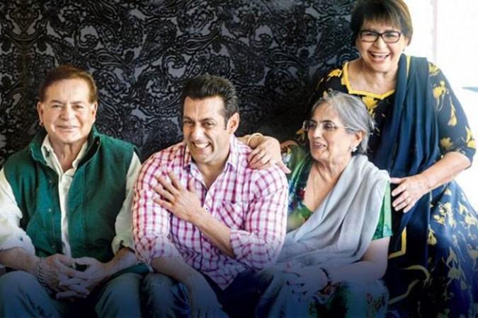 Salman Khan with father Salim, mother Salma and step-mom Helen Salman Khan, Helen