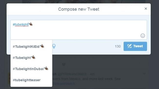 Salman Khan's Tubelight becomes the first Bollywood film to have its own Twitter emoji. Tubelight emoji, Salman Khan