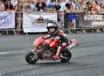 4-year-old Tima Kuleshov riding motorcycle