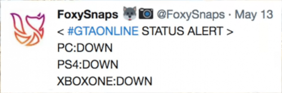 GTA Online Server status