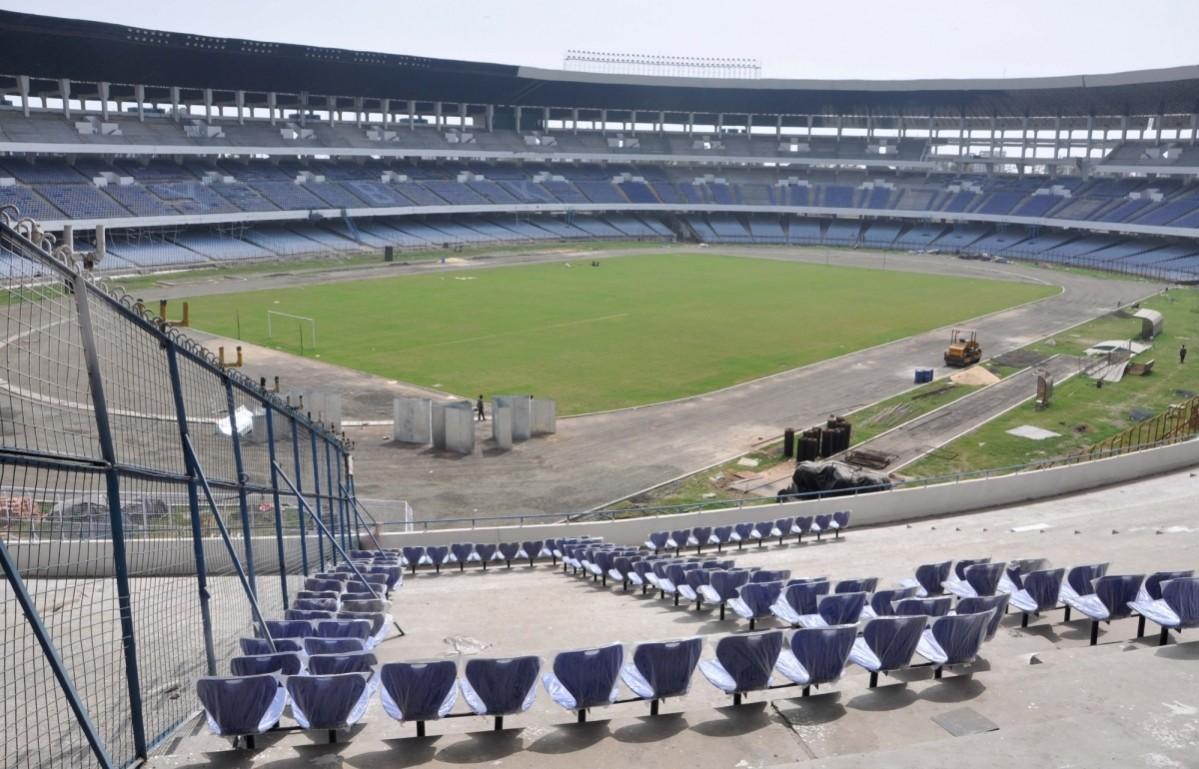 The renovated Salt Lake Stadium in Kolkata salt lake stadium kolkata