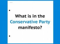 What is in the Conservative manifesto?