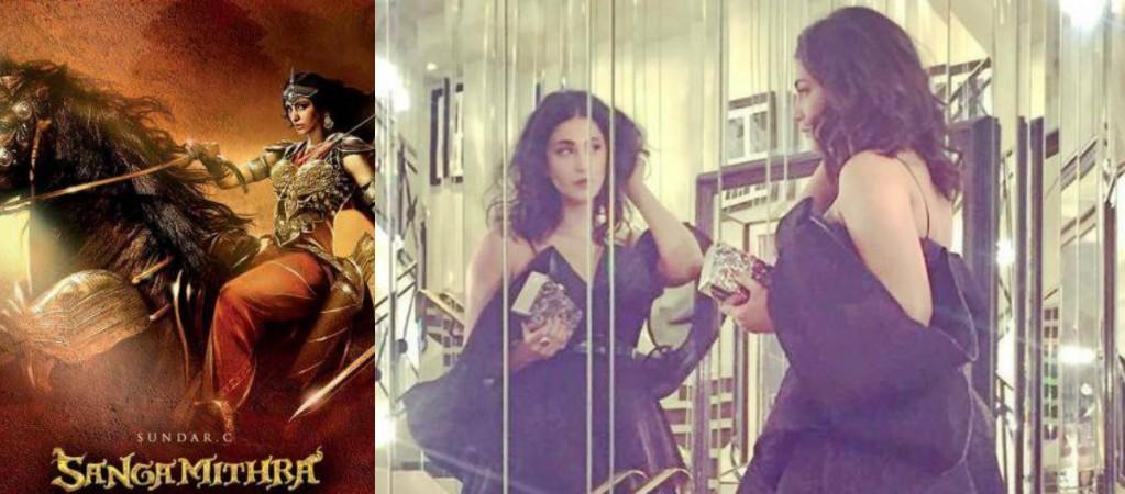 Shruti Haasan attends Cannes 2017 to launch Sanghamitra poster Shruti Haasan attends Cannes 2017 to launch Sanghamitra poster