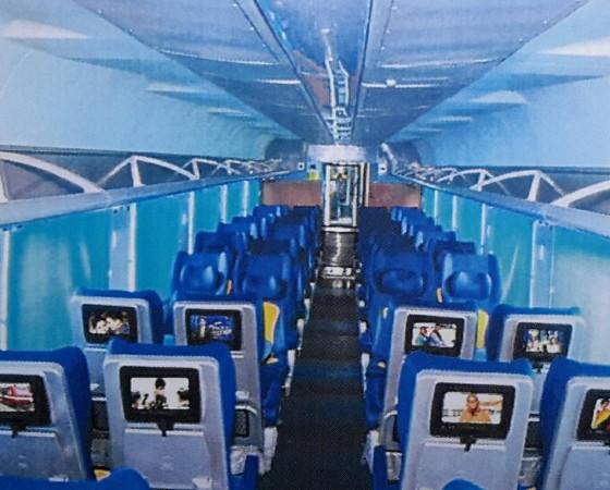 Interior of the Tejas Express Interior of the Tejas Express