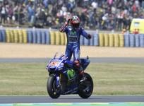 Maverick Vinales after winning Frech MotoGP race 2017