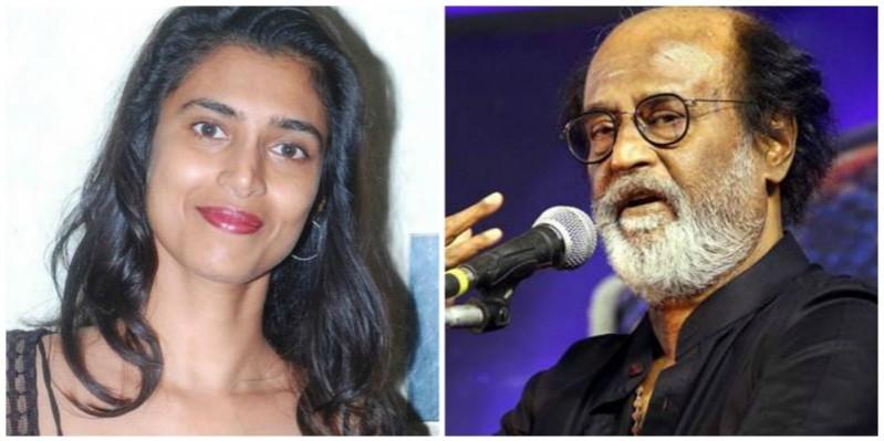 Kasthuri and Rajinikanth. Kasthuri and Rajinikanth