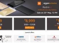 Amazon India, promotional offers, Redmi 4, Xiaomi,