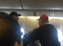 Belligerent man wearing Trump hat kicked off United flight