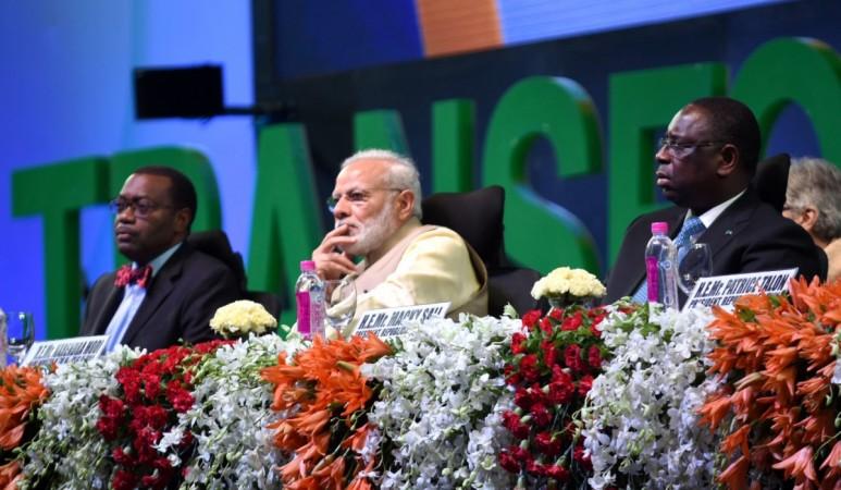 Prime Minister Narendra Modi at the opening ceremony of the annual meeting of the African Development Bank in Gandhinagar, Gujarat, on May 23 2017. PM Modi