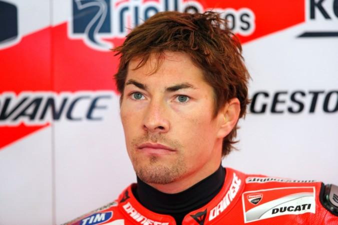 Ducati MotoGP rider Nicky Hayden of U.S. is seen in his garage during the first free practice session of the French Grand Prix in Le Mans circuit, central France May 17, 2013 Nicky Hayden