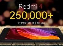 Xiaomi Redmi 4 sold out in just 8 minutes