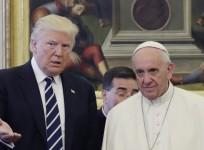 Donald Trump meets with Pope Francis in the Vatican