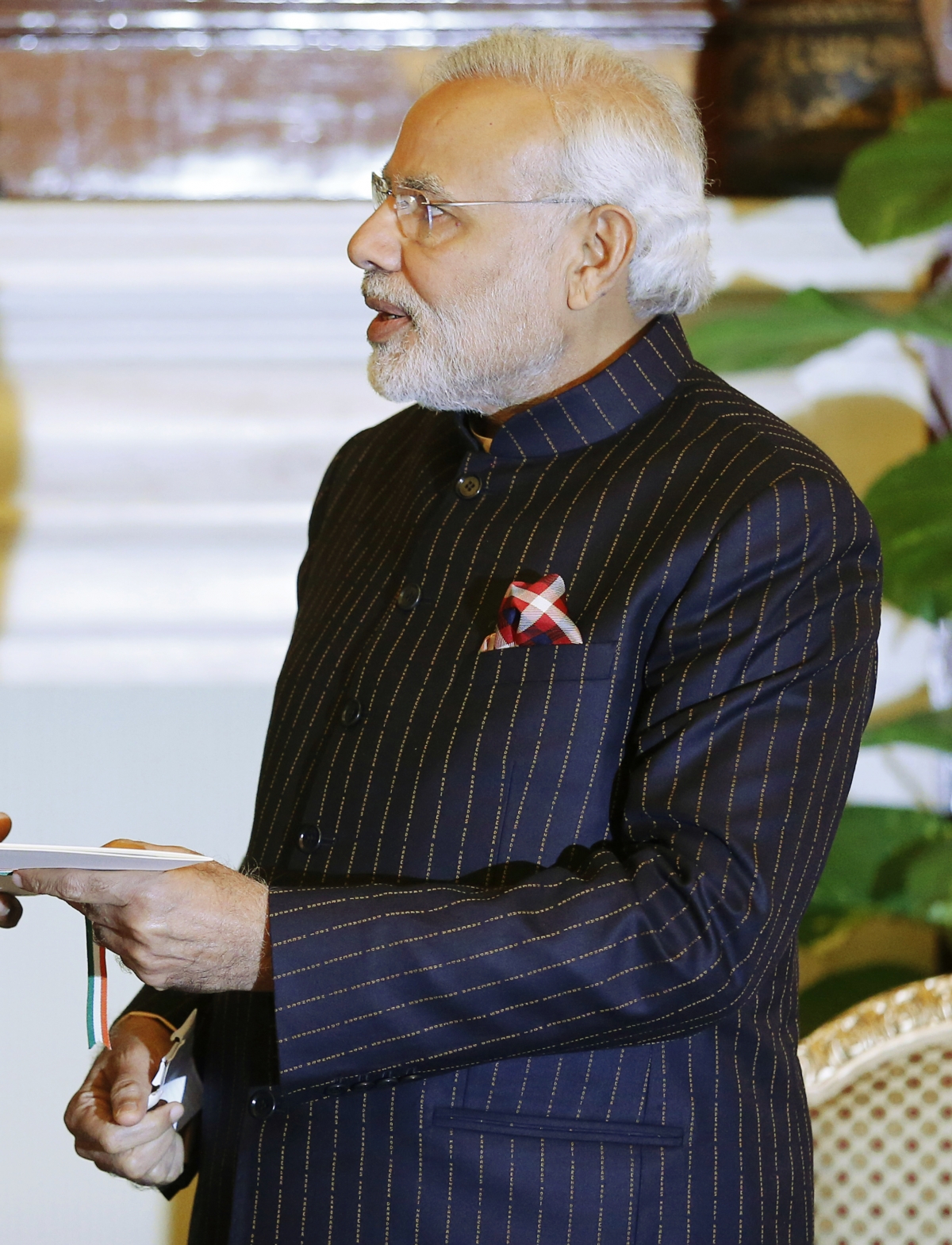 When Modi met Obama, his name was all over - his suit