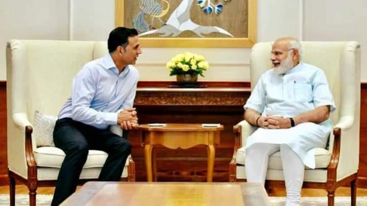 Akshay Kumar and Narendra Modi Akshay Kumar and Narendra Modi