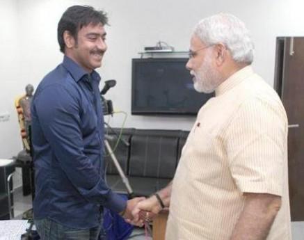 Ajay Devgn and Modi Ajay Devgn and Modi