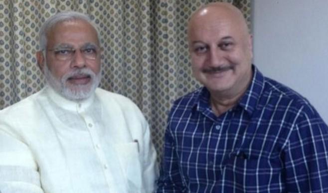 Anupam Kher and Modi Anupam Kher and Modi
