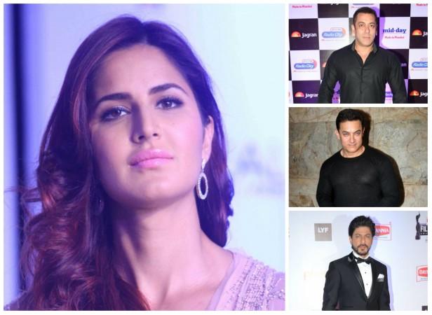 Katrina Kaif, Salman Khan, Aamir Khan and Shah Rukh Khan Katrina Kaif, Salman Khan, Aamir Khan and Shah Rukh Khan