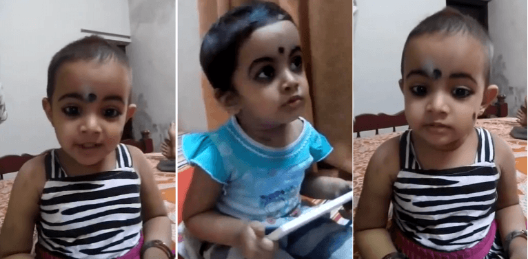 2 year old Rukmini is an Internet sensation for singing popular Malayalam songs. KS Chithra, child prodigy, Rukmini