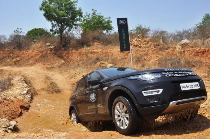 Land Rover Discovery Sport during the off-road drive in Bengaluru Land Rover Discovery Sport