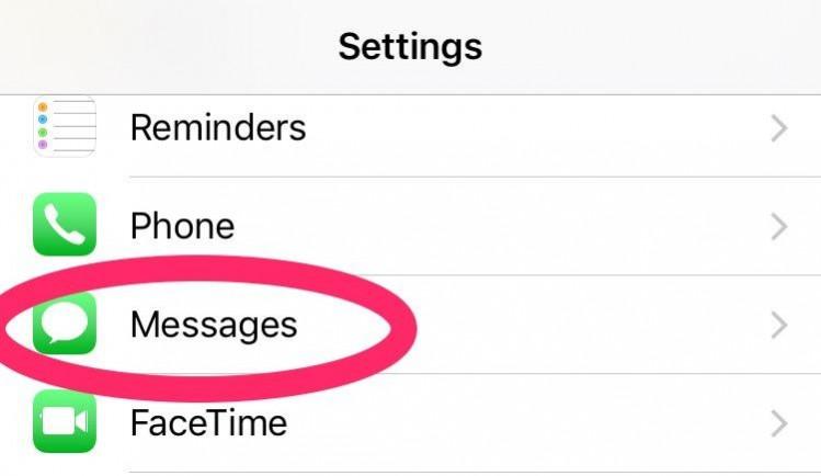 iMessage setting iMessage setting